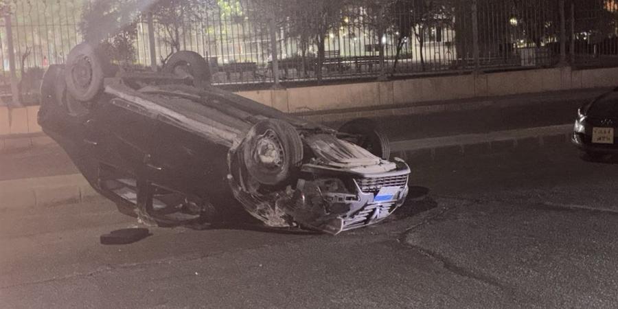 مصرع طفل وإصابة آخرين فى انقلاب سيارة بمدينة المستقبل