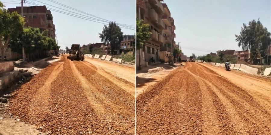 رصف ميدان عرابي واستكمال تطوير طريق "شما- ساقية المنقدي- منوف" في المنوفية