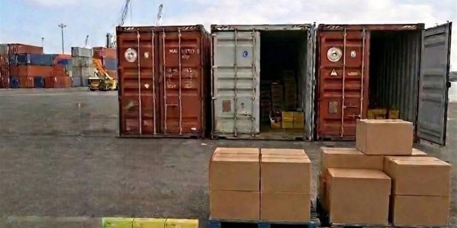 جمارك الإسكندرية تضبط محاولة تهريب كمية شيش وسجائر إلكترونية