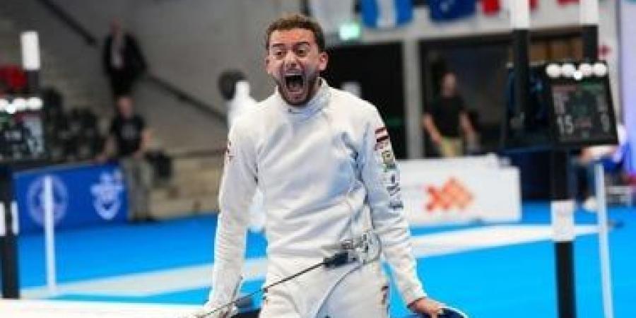 محمد السيد يفوز بذهبية كأس العالم فى لعبة سيف المبارزة بسويسرا