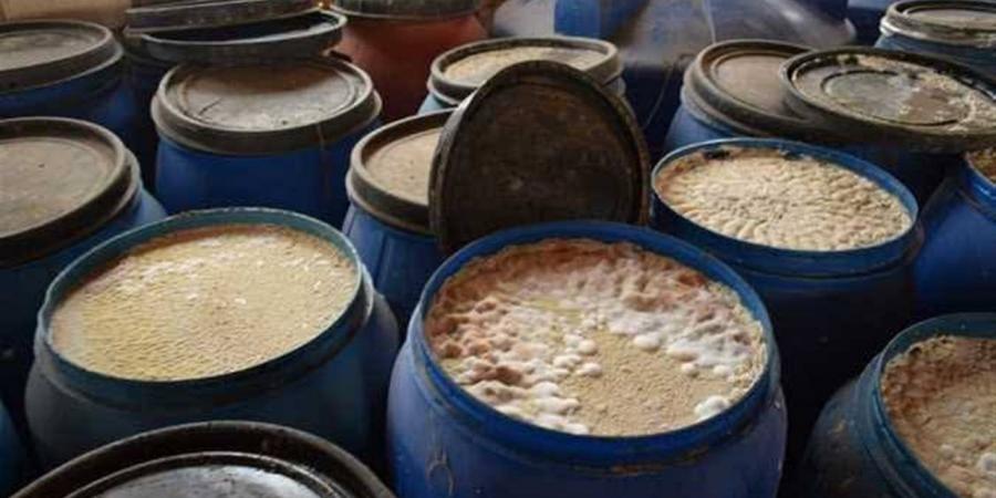 إغلاق مصنع دون ترخيص وإعدام 34 طن مخللات غير صالحة للاستهلاك الآدمي بسمالوط