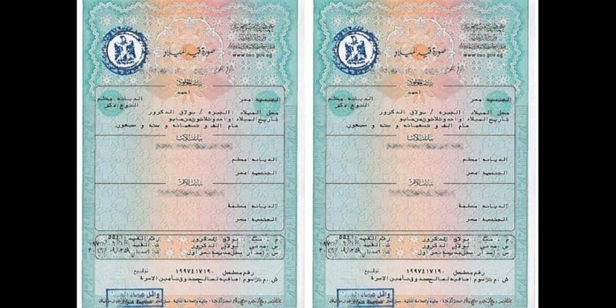 خطوات استخراج شهادة الميلاد المميكنة 2026..الرابط والرسوم