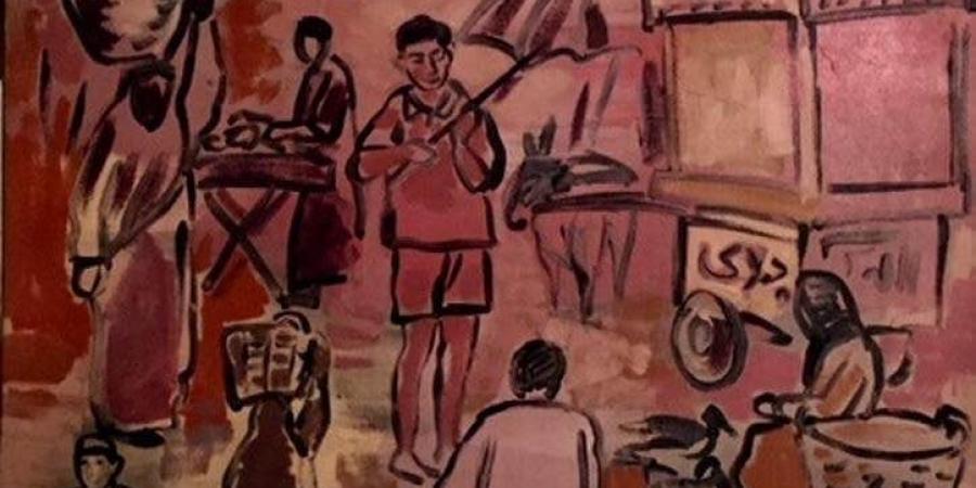 لوحات تشكيلية ترصد أجواء العيد وبهجة الشارع المصرى