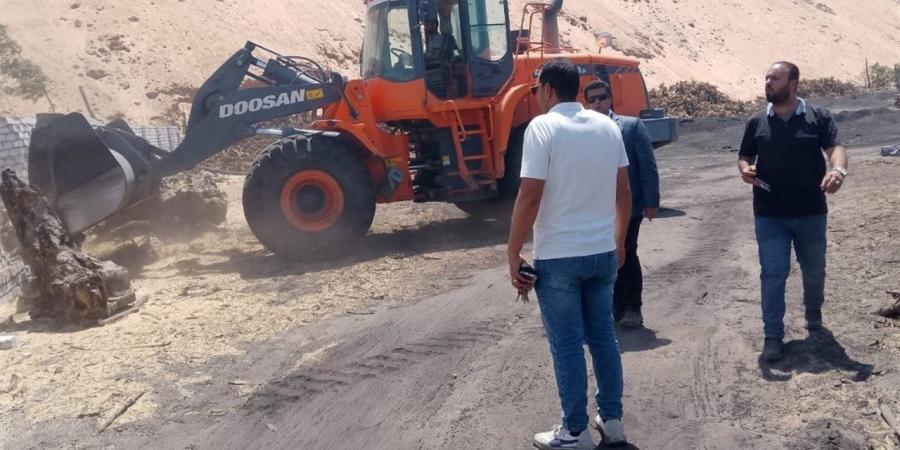 ضربة قوية للتعديات على الأراضي الزراعية بالسادات.. إزالة فورية ورفض تصالح بمساحة 105 أمتار