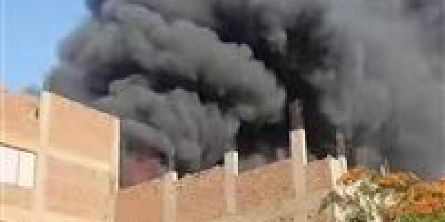 حريق يلتهم مركز صيانة سيارات في منيل شيحة بأبو النمرس