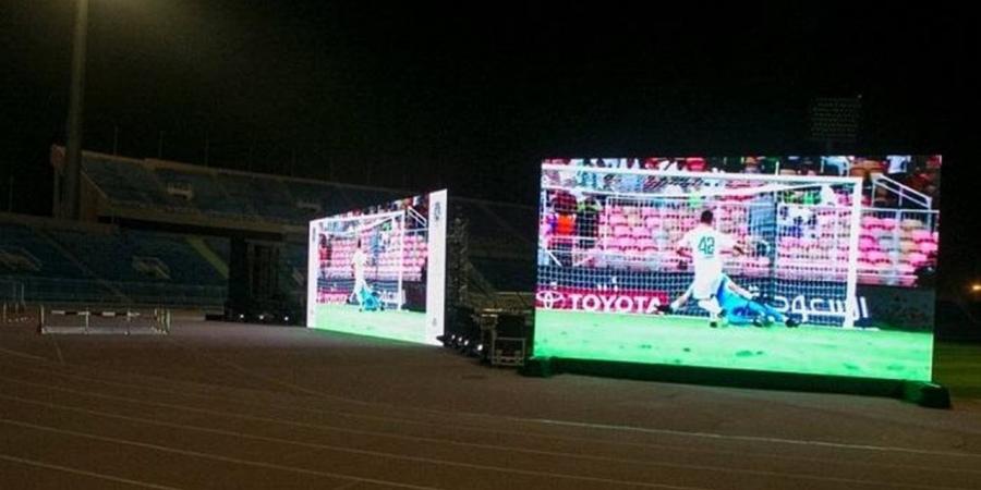 شاشات عرض عملاقة داخل ستاد الإسماعيلية لمشاهدة مباريات المنتخب في المونديال