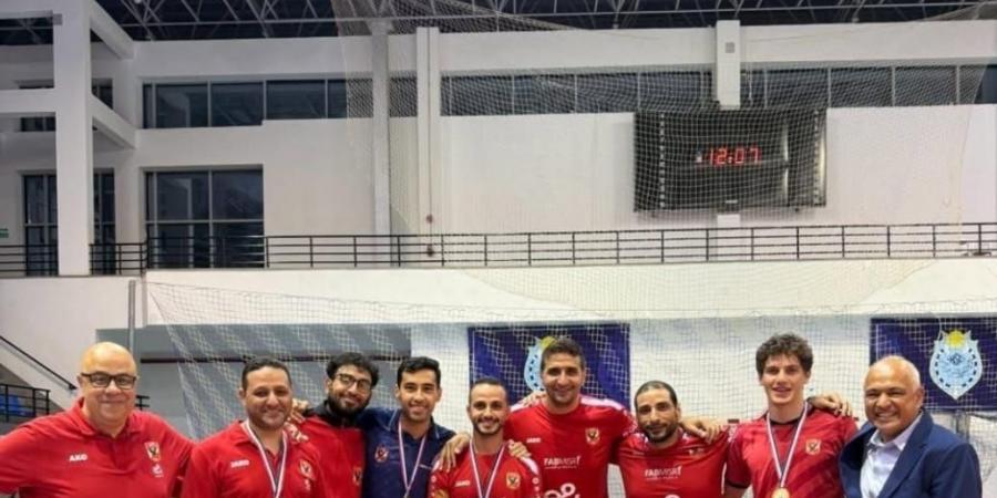 هنا جودة تهنئ رجال طاولة الأهلى بعد الفوز بدرع الدورى الممتاز