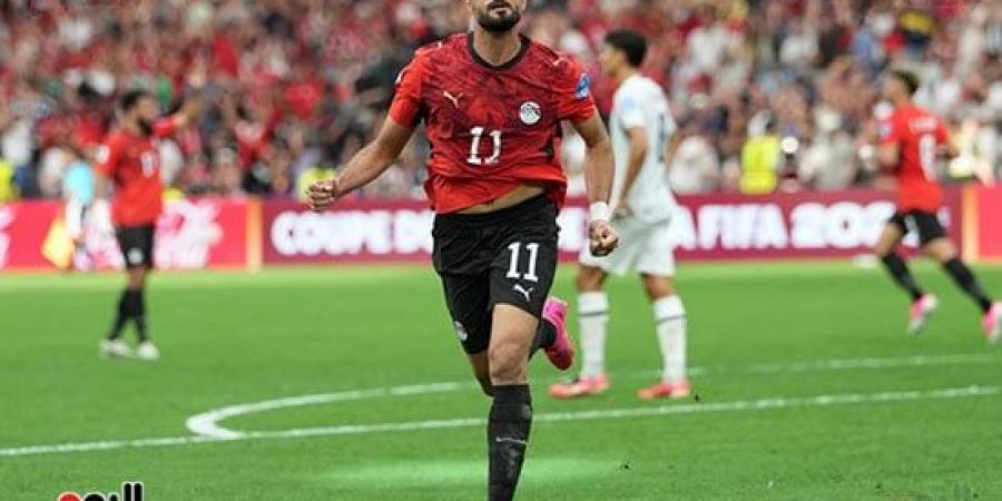 تريزيجيه يسجل الهدف الثالث لمنتخب مصر ضد نيوزيلندا فى كأس العالم.. صور