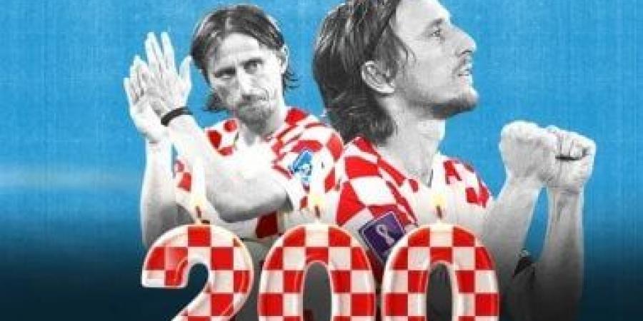 لوكا مودريتش ينتظر الظهور رقم 200 مع كرواتيا