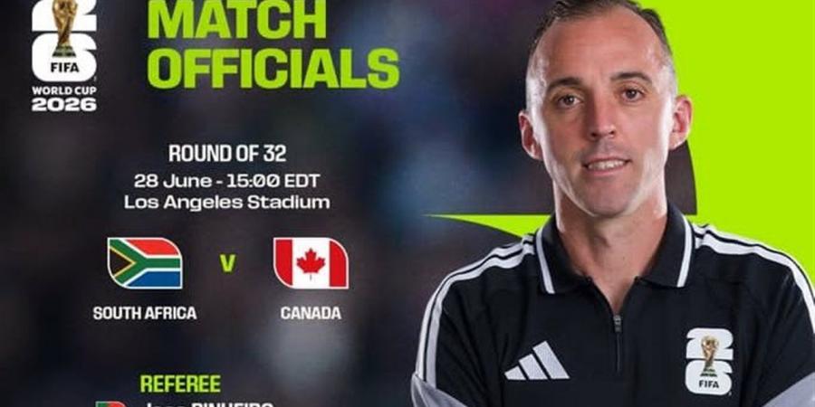رسميًا.. حكم برتغالي لإدارة مباراة جنوب أفريقيا وكندا في دور الـ32 بكأس العالم 2026