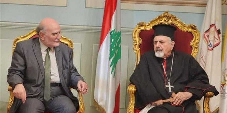 البطريرك يونان يستقبل الدكتور ميشال عبس أمين عام مجلس كنائس الشرق الأوسط