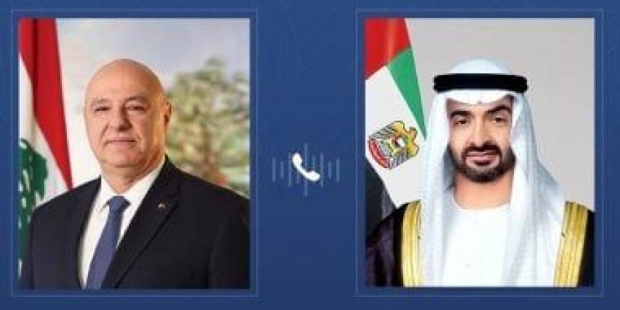 الرئيس الإماراتي ونظيره اللبناني يبحثان هاتفياً التعاون المشترك والتطورات الإقليمية