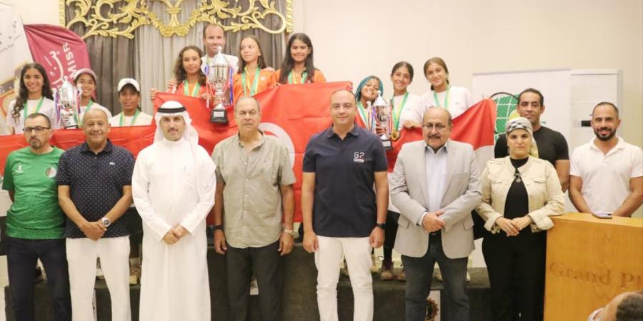 مصر تتوج بصدارة الناشئين وتونس تحصد المركز الأول للناشئات بالبطولة العربية للتنس