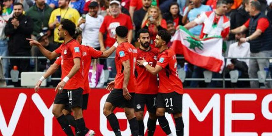 محمود صابر يسجل الهدف الأول لمنتخب مصر أمام إيران.. صور