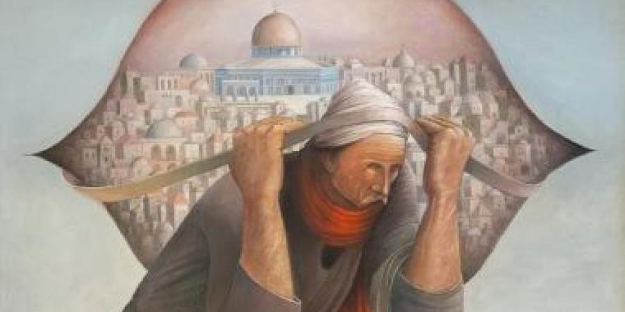 جمل المحامل.. أشهر لوحات الفنان الفلسطينى الراحل سليمان منصور
