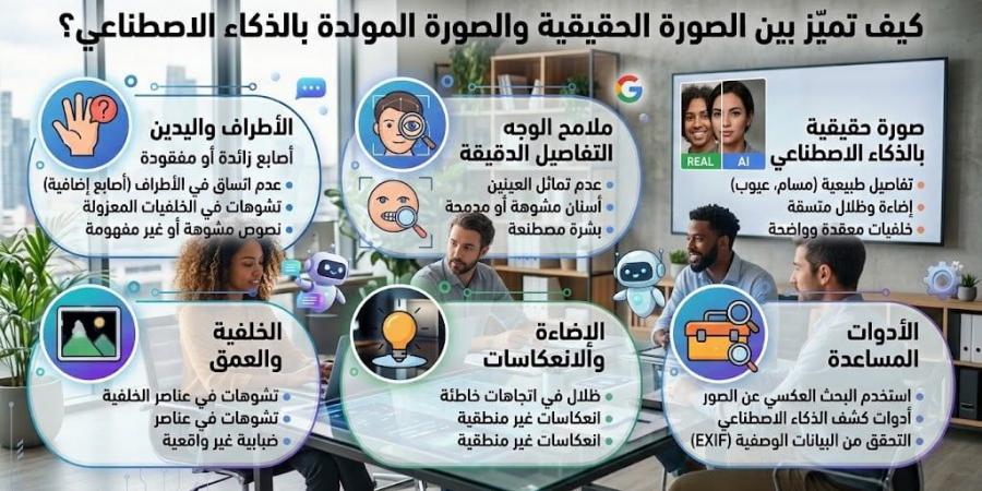 كيف تميز بين الصور الحقيقية وتلك المولدة بالذكاء الاصطناعى؟