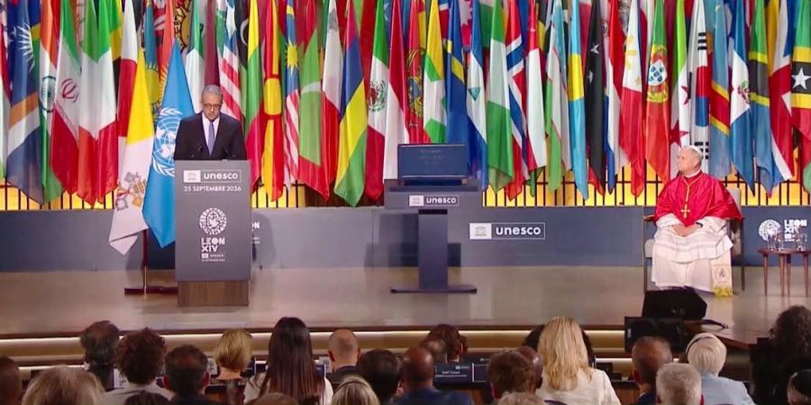 خالد العناني: زيارة بابا الفاتيكان إلى اليونسكو تاريخية وتكريم رفيع لـ80 عامًا من خدمة السلام