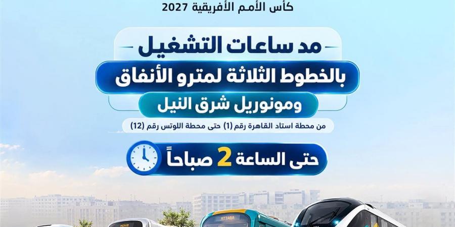 ساعة عمل إضافية للمترو والمونوريل اليوم لهذا السبب