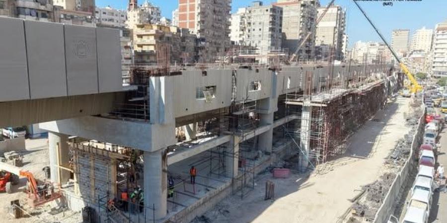 آخر تطورات مشروع مترو الإسكندرية وتفاصيل أعمال محطة سيدي بشر