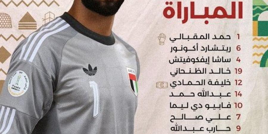 التشكيل الرسمي لمواجهة الإمارات ضد قطر في خليجي 27
