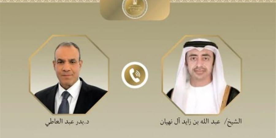 وزير الخارجية يبحث مع نظيره الإماراتي العلاقات الثنائية وتطورات الأوضاع في المنطقة