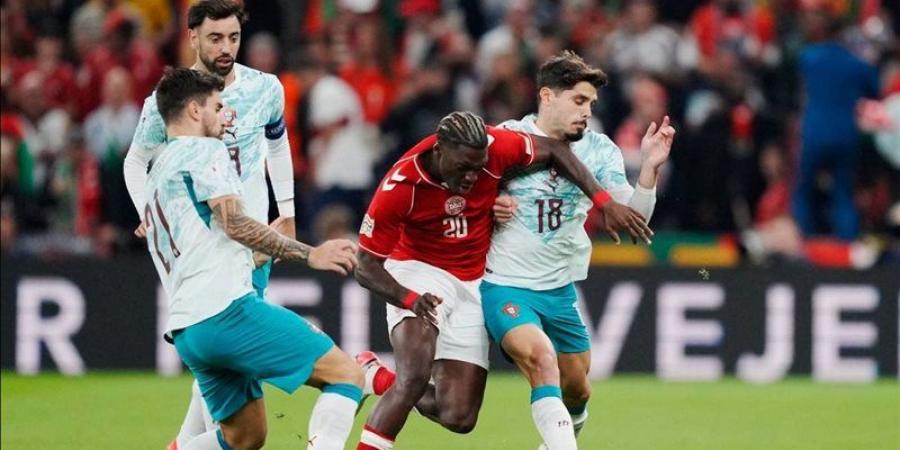البرتغال تتقدم على الدنمارك 2-1 في الشوط الأول بدوري الأمم الأوروبية
