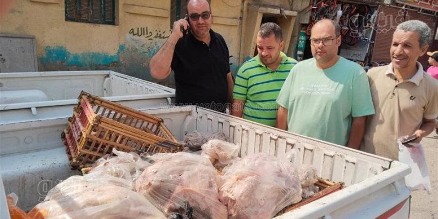 ضبط 500 كيلو لحوم فاسدة داخل مطعم ببني سويف