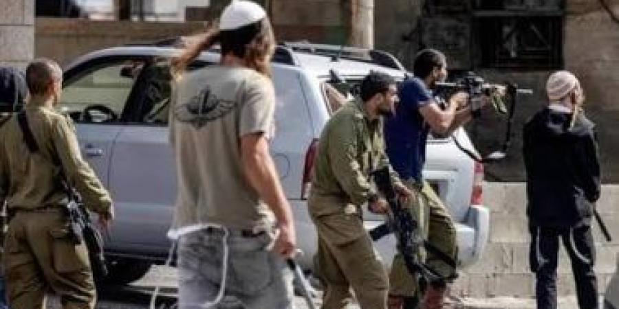 مواجهات بين فلسطينيين ومستوطنين فى قرية المغير شمال شرق رام الله