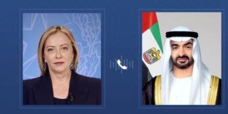 رئيس الإمارات يبحث هاتفيا مع رئيسة وزراء إيطاليا القضايا الإقليمية والدولية