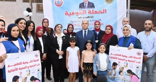 محافظ الغربية يشهد انطلاق الحملة القومية للتطعيم ضد الحصبة بقرية محلة مرحوم