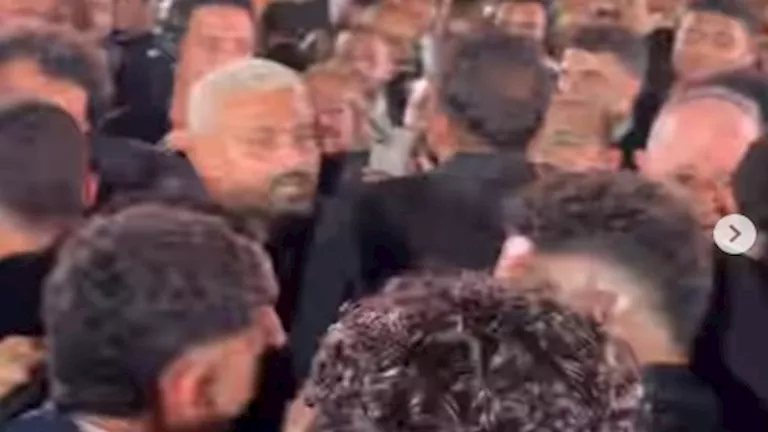 رامز جلال يرقص مع لاعبي الأهلي في حفل زفاف مصطفى شوبير (فيديو)