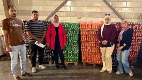 ضبط 8064 زجاجة مياه غازية داخل مصنع غير مرخص بالمنطقة الصناعية في بورسعيد