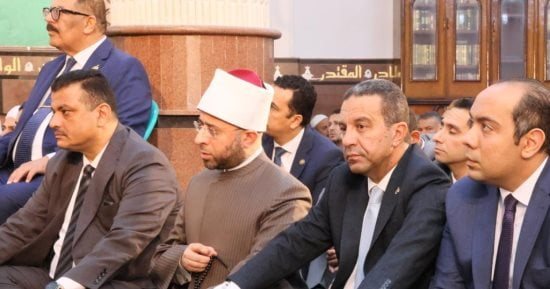 محافظ المنوفية ووزير الأوقاف يفتتحان مسجد سيدي يعقوب بقويسنا البلد