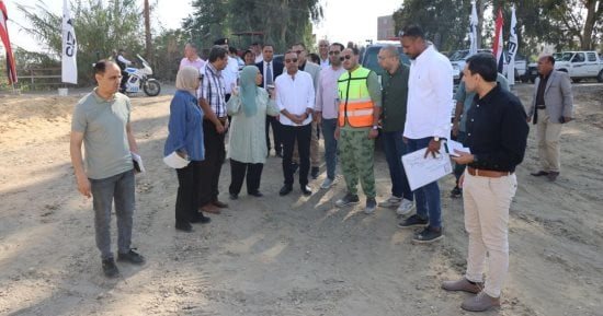 محافظ المنوفية يتفقد الأعمال الإنشائية لمبني المرور الجديد بالباجور