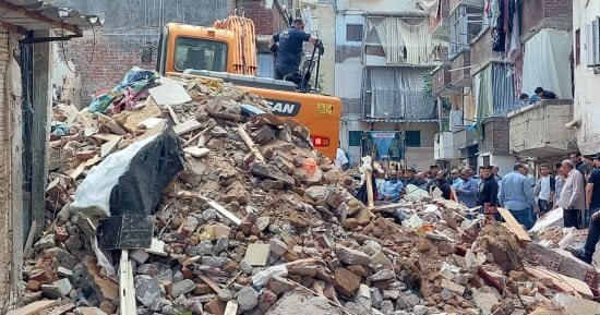 استقرار حالة مصابي عقار أبو سليمان المنهار فى الإسكندرية