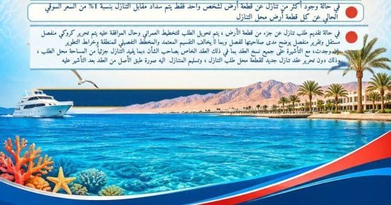 تعرف على ضوابط التنازل للغير عن الأراضي المخصصة في الغردقة