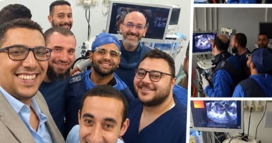 إجراء 13 عملية باستخدام منظار الموجات الصوتية المتقدمة بكفر الشيخ