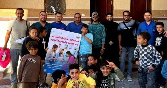 صحة الوادي الجديد: تطعيم 43,317 طفلا ضد الحصبة والحصبة الألمانية بنسبة 86%