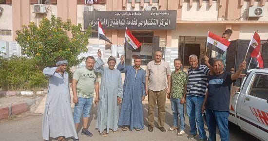 احتفالات وطنية بشوارع حي الكوثر بسوهاج فى الذكرى الـ53 لانتصارات أكتوبر