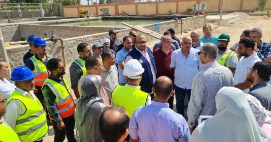 رئيس مياه سوهاج يتفقد أعمال توسعات محطة غرب السطحية تمهيدا لاستلامها