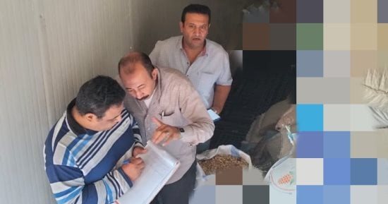 ضبط 120 طن سلع غذائية وأسمنت دون فواتير فى حملة تموينية بالإسماعيلية