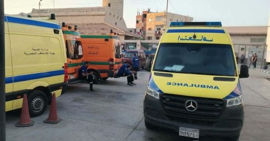 إصابة 5 أشخاص في حوادث متفرقة بكفر الشيخ